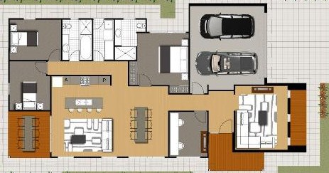 rumah minimalis 1 lantai 3 kamar tidur